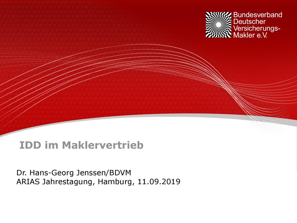 Dr. Hans-Georg Jenssen/BDVM ARIAS Jahrestagung, Hamburg,
