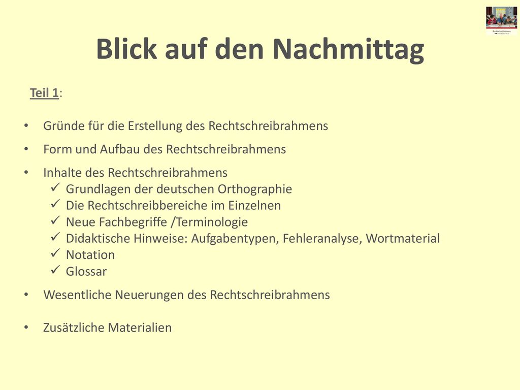 Blick auf den Nachmittag
