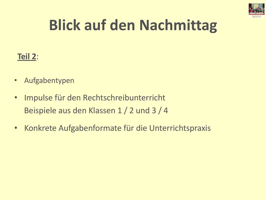 Blick auf den Nachmittag