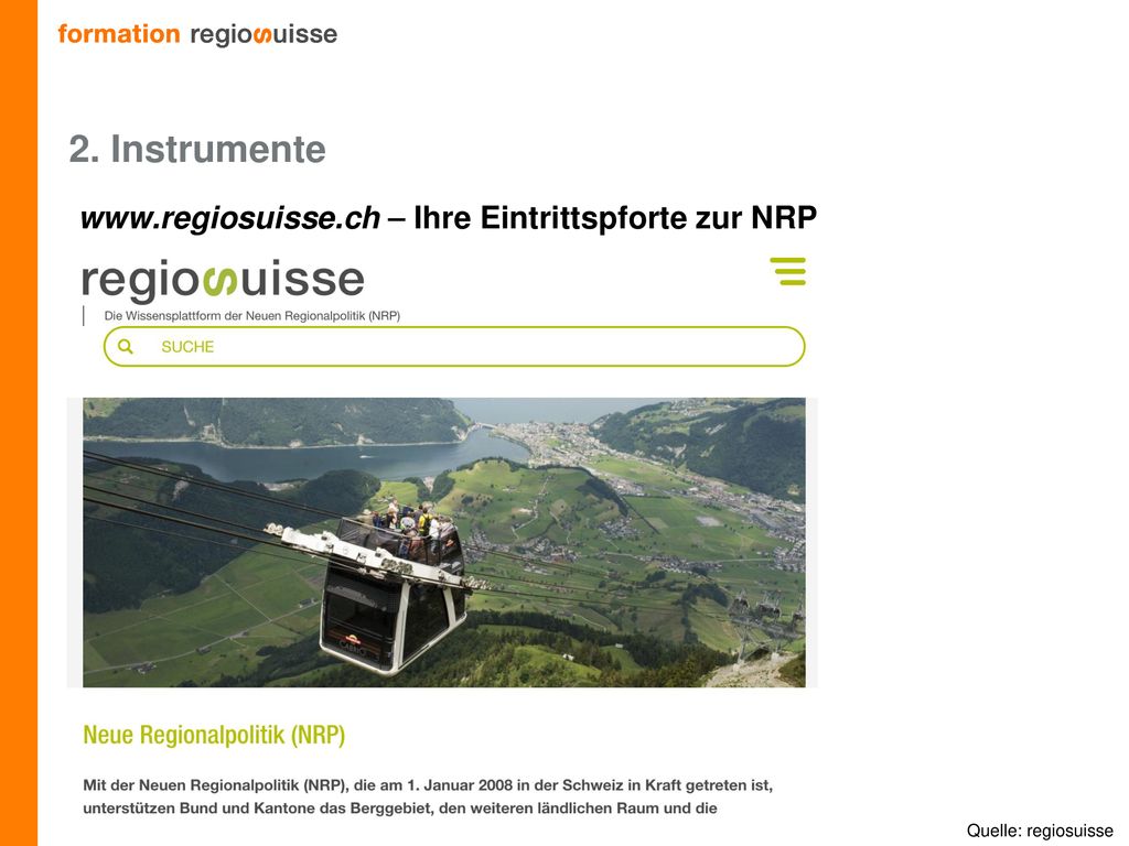 2. Instrumente   – Ihre Eintrittspforte zur NRP