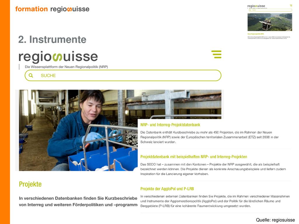 2. Instrumente   – Ihre Eintrittspforte zur NRP