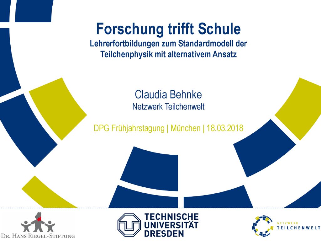Forschung trifft Schule Lehrerfortbildungen zum Standardmodell der Teilchenphysik mit alternativem Ansatz