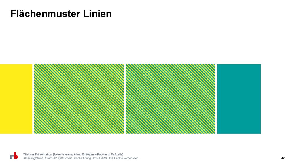 Flächenmuster Linien Titel der Präsentation [Aktualisierung über: Einfügen – Kopf- und Fußzeile]