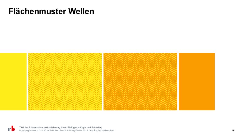 Flächenmuster Wellen Titel der Präsentation [Aktualisierung über: Einfügen – Kopf- und Fußzeile]
