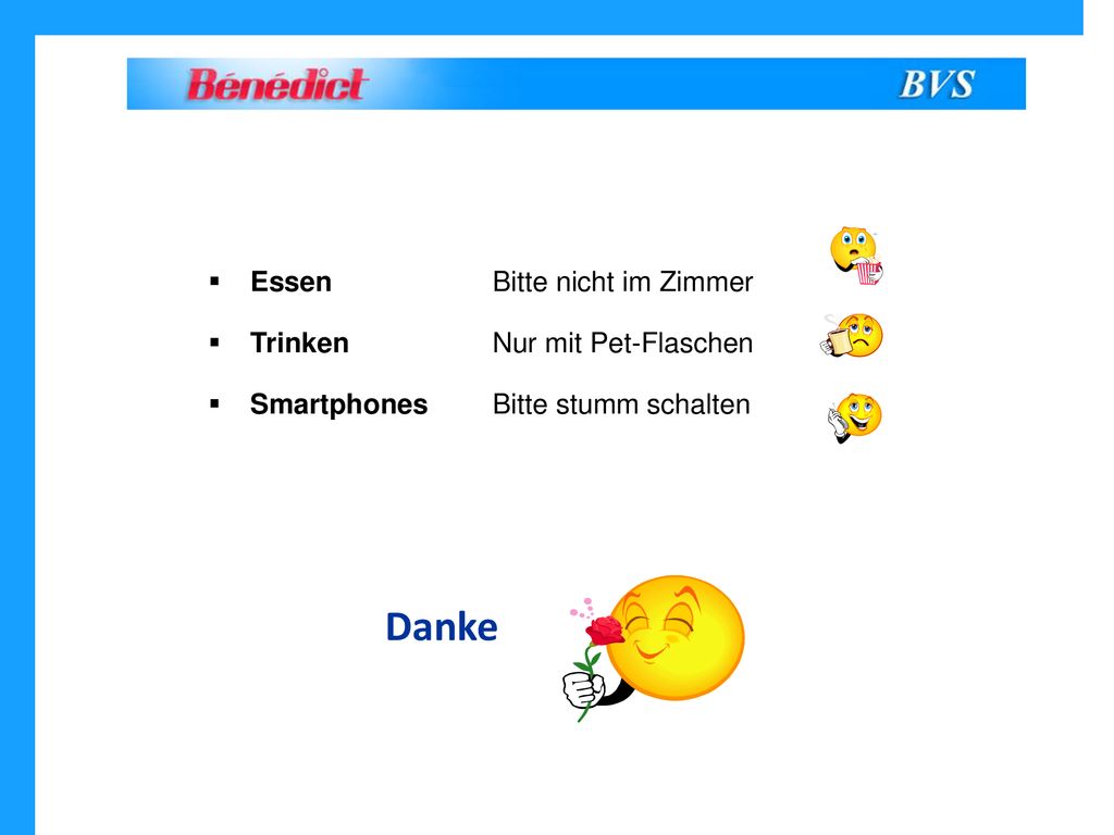 Danke Essen Bitte nicht im Zimmer Trinken Nur mit Pet-Flaschen