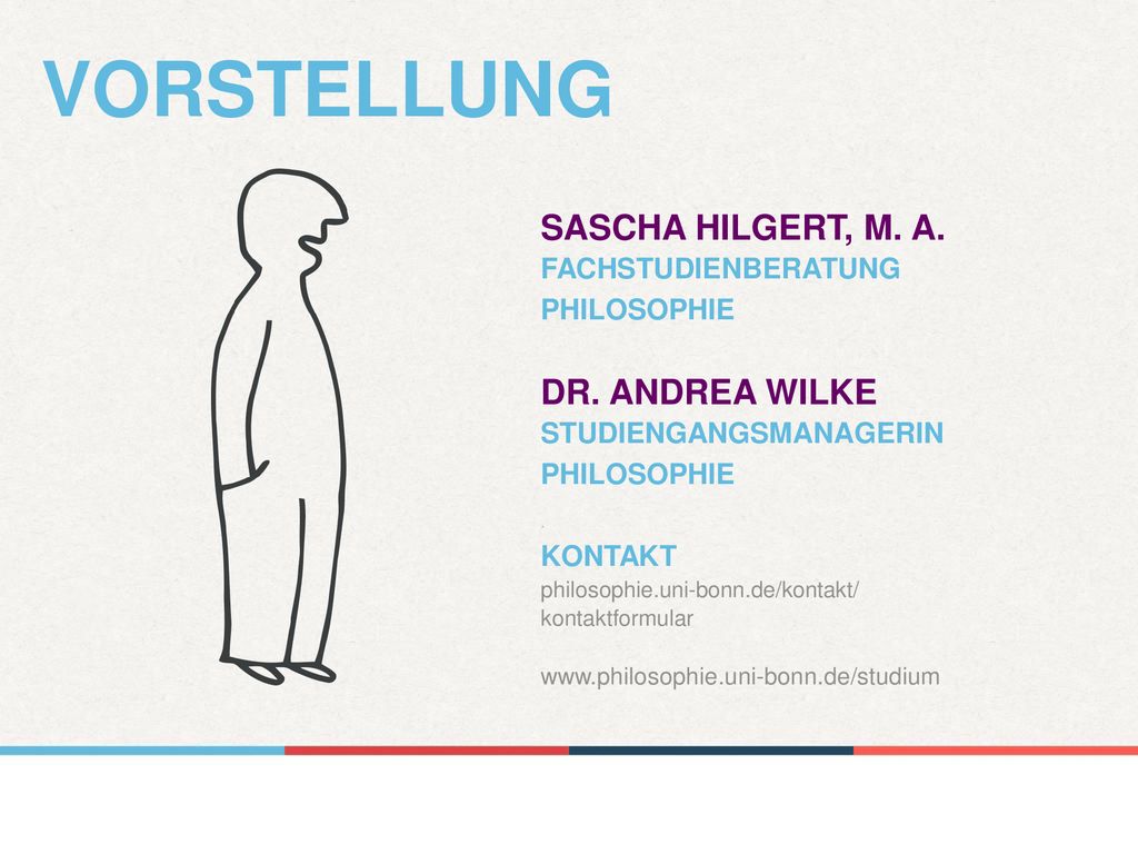 Vorstellung Sascha Hilgert, M. A. fachstudienberatung Dr. Andrea Wilke