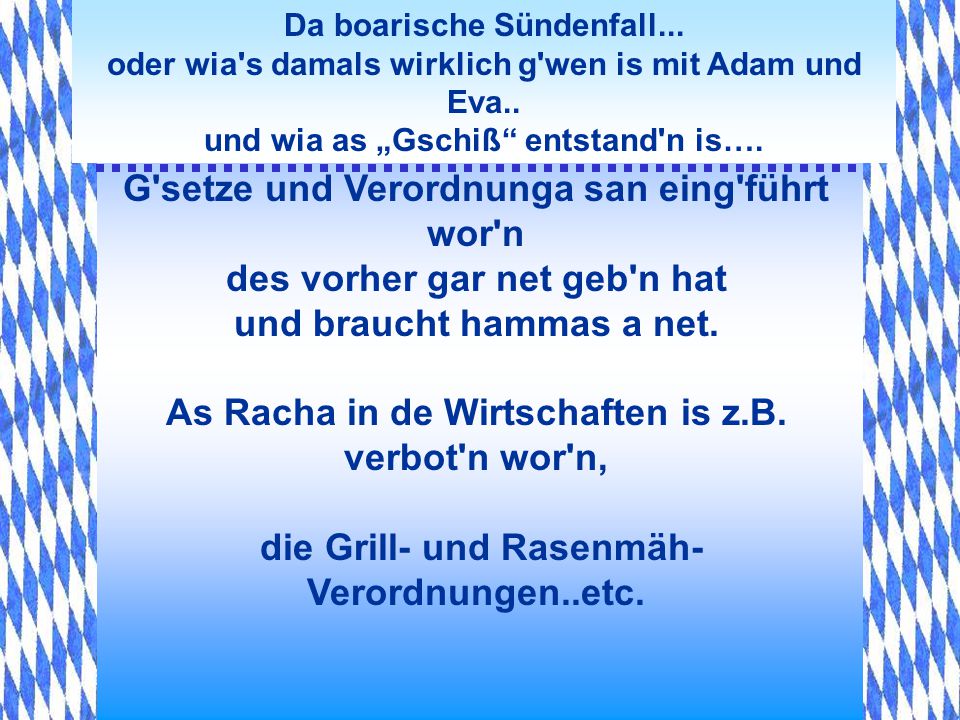 G setze und Verordnunga san eing führt wor n