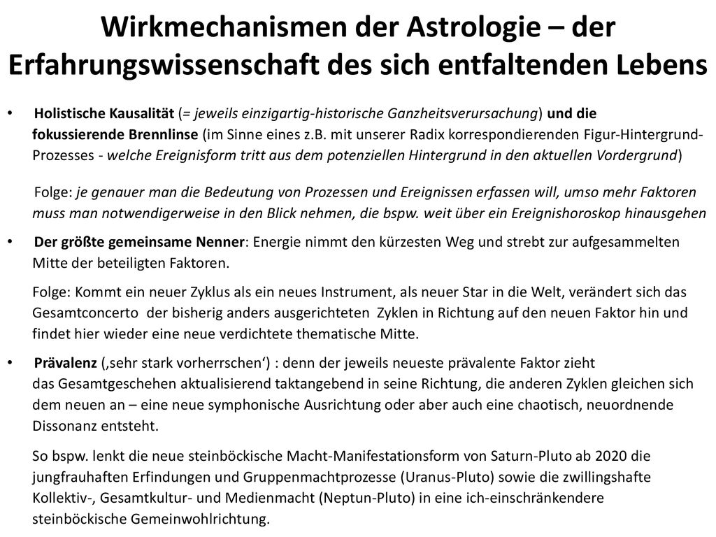 Wirkmechanismen der Astrologie – der Erfahrungswissenschaft des sich entfaltenden Lebens