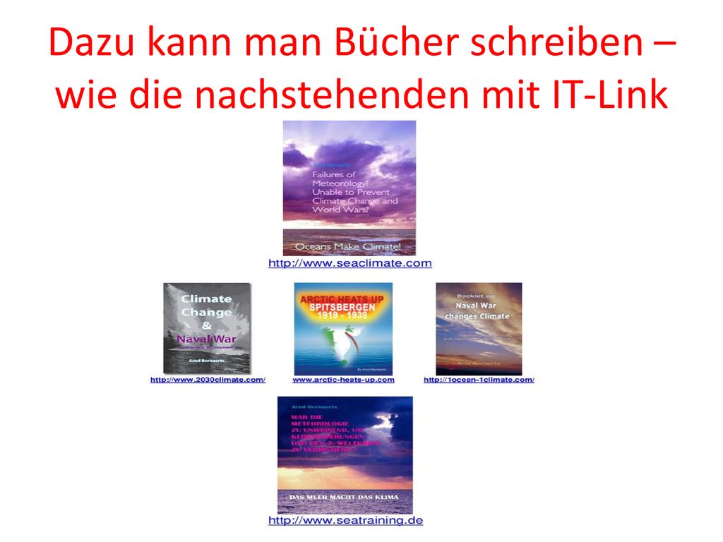 Dazu kann man Bücher schreiben – wie die nachstehenden mit IT-Link