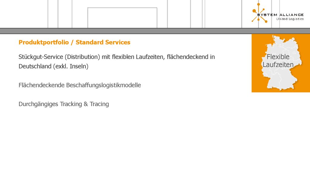 Produktportfolio / Standard Services