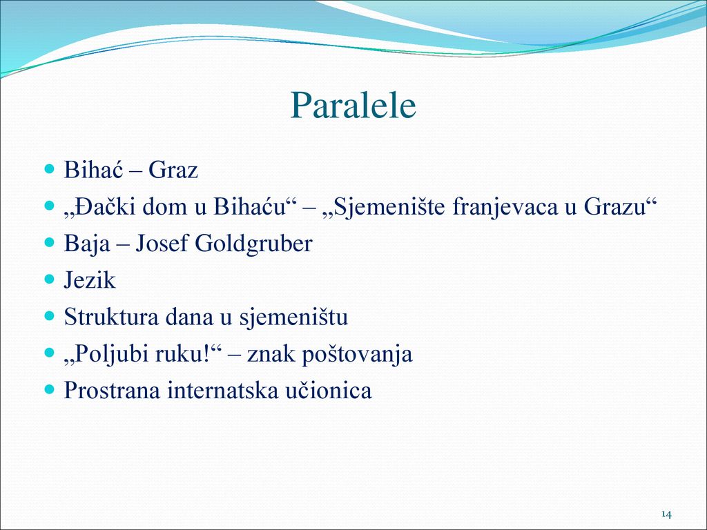 Paralele Bihać – Graz. „Đački dom u Bihaću – „Sjemenište franjevaca u Grazu Baja – Josef Goldgruber.