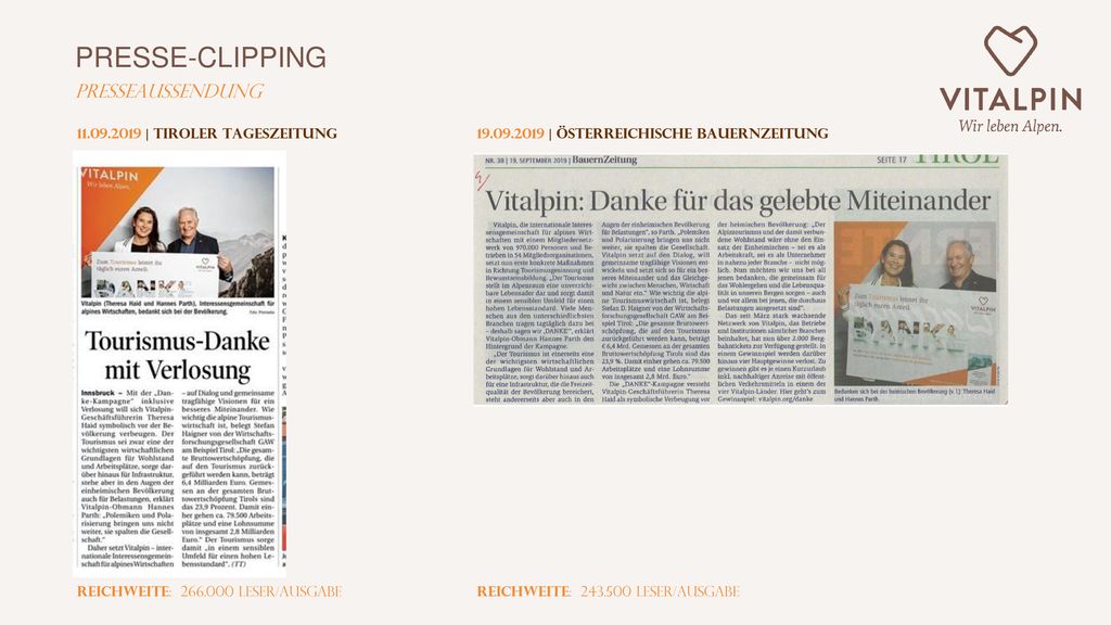 PRESSE-CLIPPING Presseaussendung | Tiroler Tageszeitung