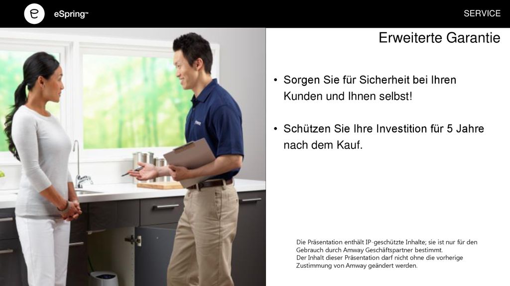 SERVICE Erweiterte Garantie. Sorgen Sie für Sicherheit bei Ihren Kunden und Ihnen selbst! Schützen Sie Ihre Investition für 5 Jahre nach dem Kauf.