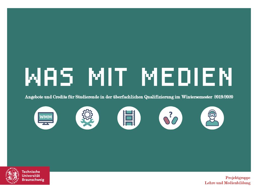 Angebote und Credits für Studierende in der überfachlichen Qualifizierung im Wintersemester 2019/2020