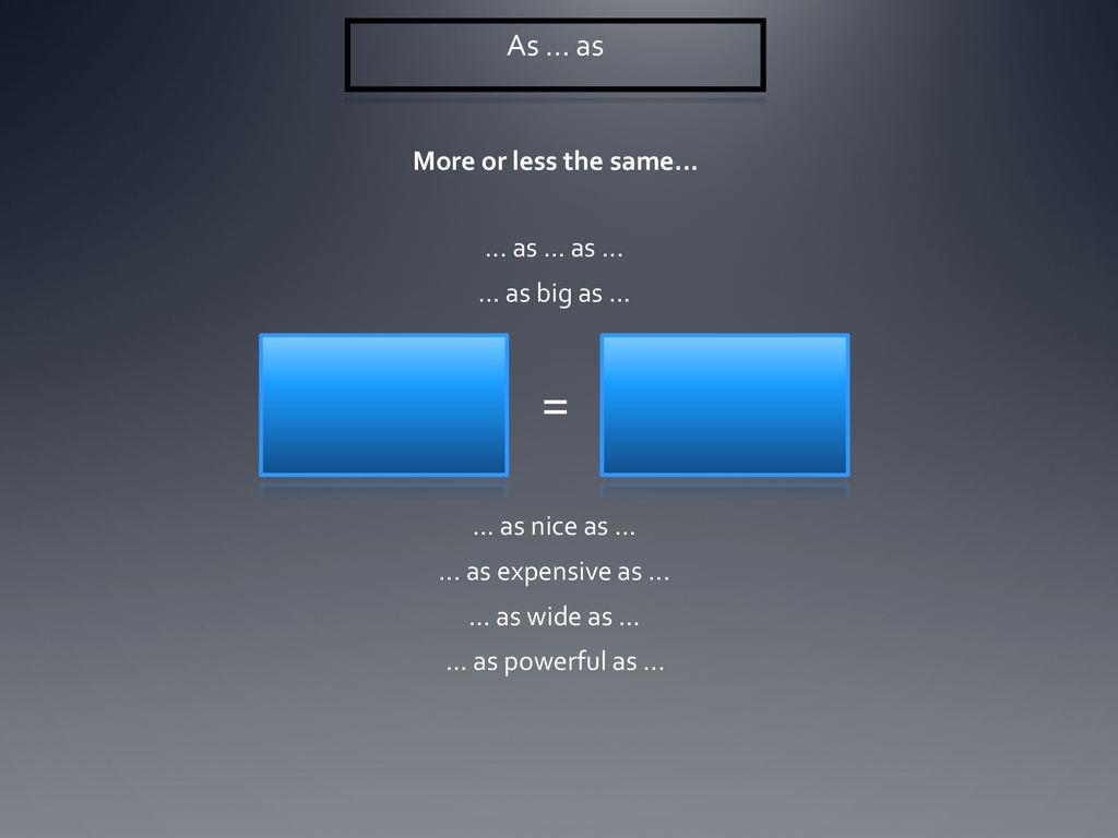 = As ... as More or less the same as ... as ...