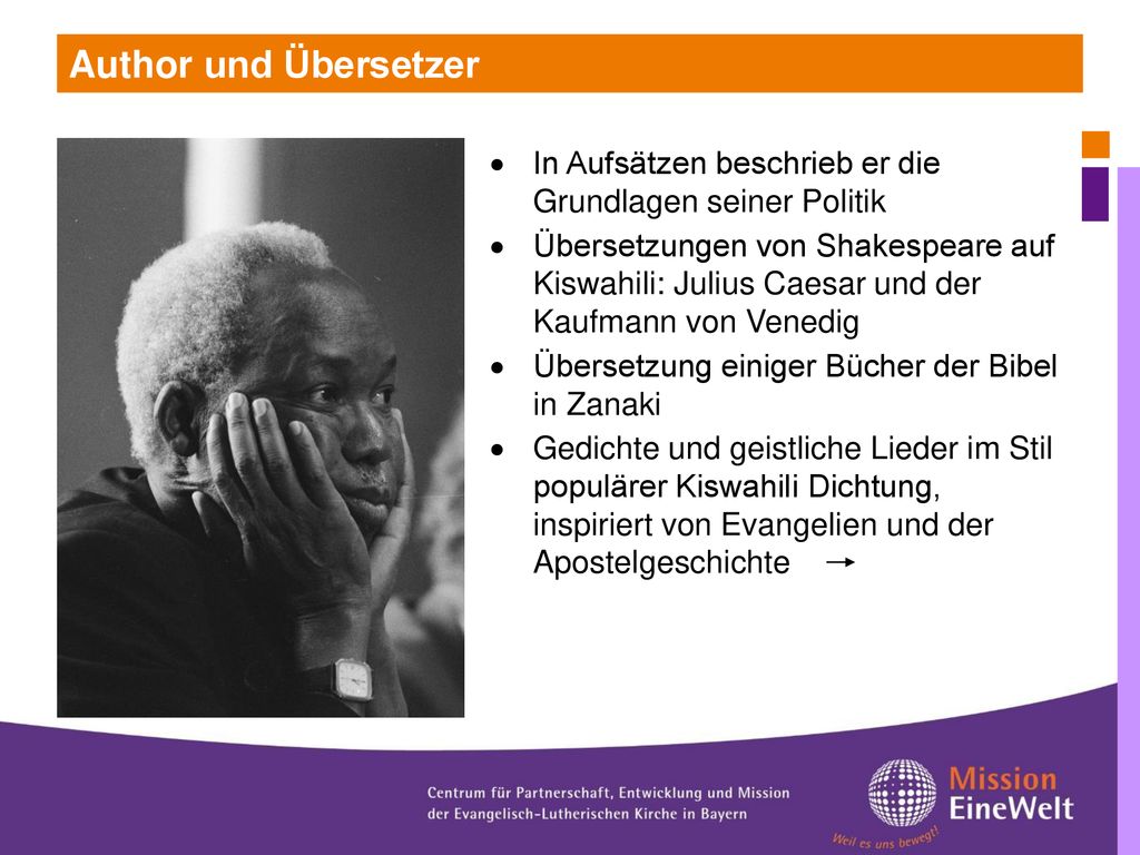 Author und Übersetzer In Aufsätzen beschrieb er die Grundlagen seiner Politik.