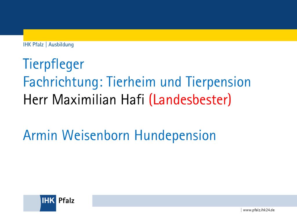 Fachrichtung: Tierheim und Tierpension