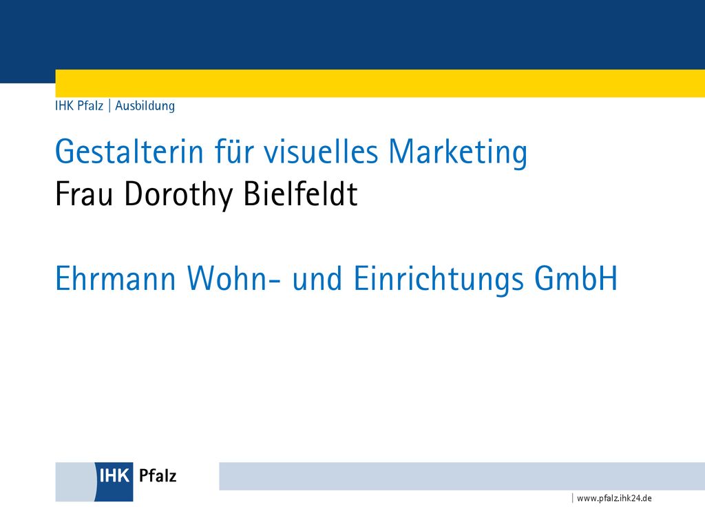 Gestalterin für visuelles Marketing Frau Dorothy Bielfeldt