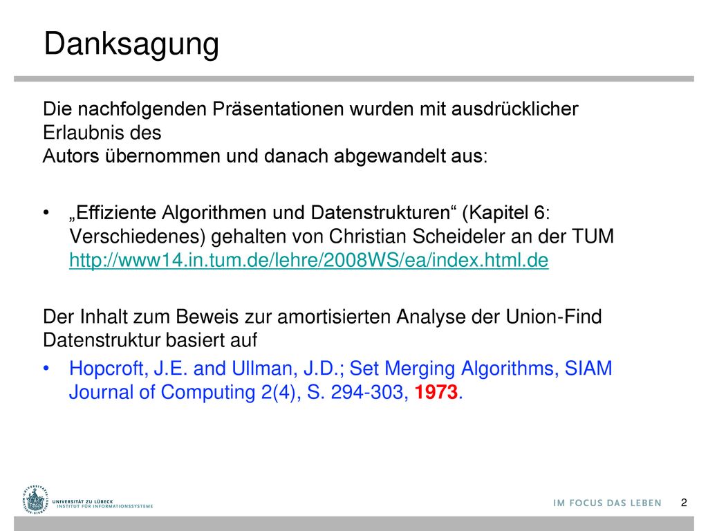 Danksagung Die nachfolgenden Präsentationen wurden mit ausdrücklicher Erlaubnis des Autors übernommen und danach abgewandelt aus: