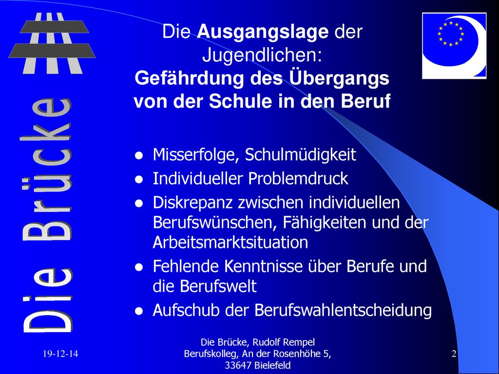 Die Ausgangslage der Jugendlichen: Gefährdung des Übergangs von der Schule in den Beruf
