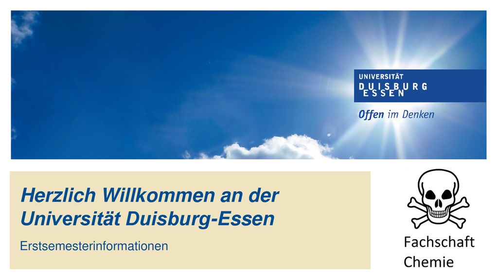 Herzlich Willkommen an der Universität Duisburg-Essen