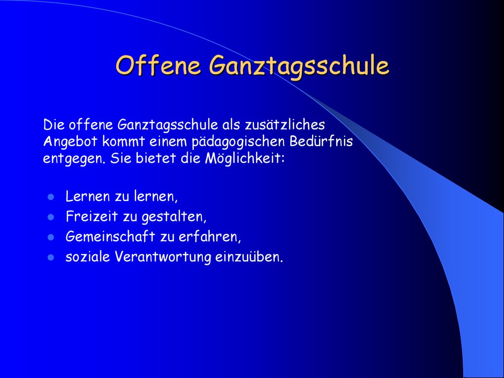 Offene Ganztagsschule