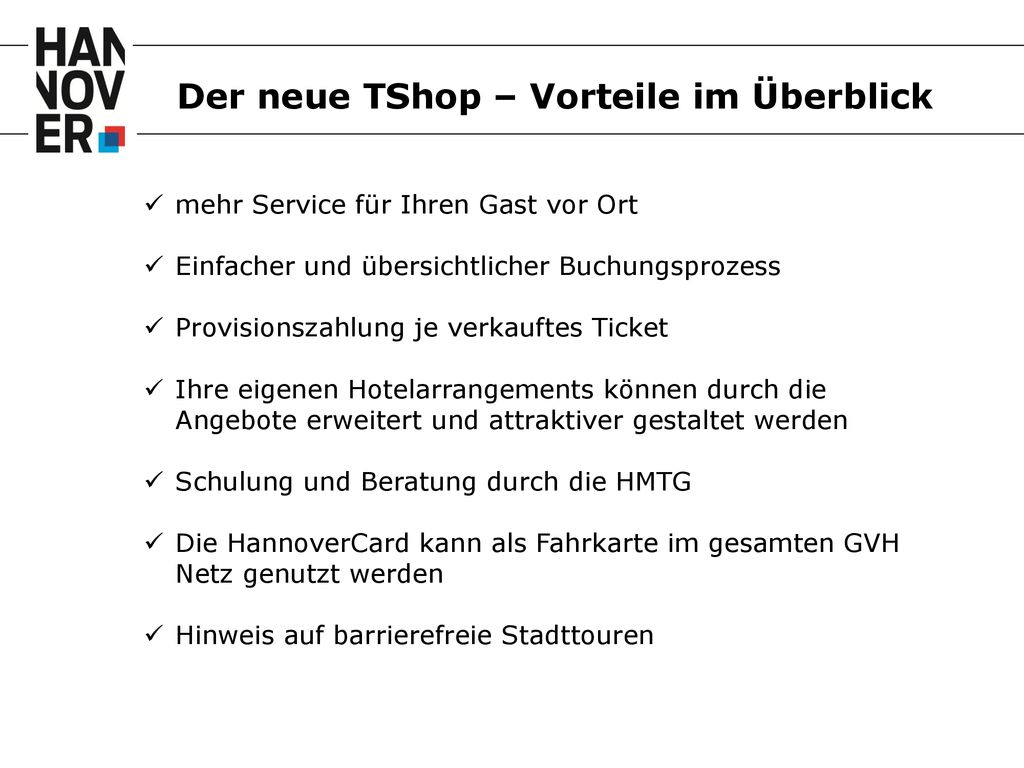 Der neue TShop – Vorteile im Überblick