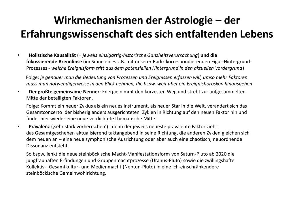 Wirkmechanismen der Astrologie – der Erfahrungswissenschaft des sich entfaltenden Lebens