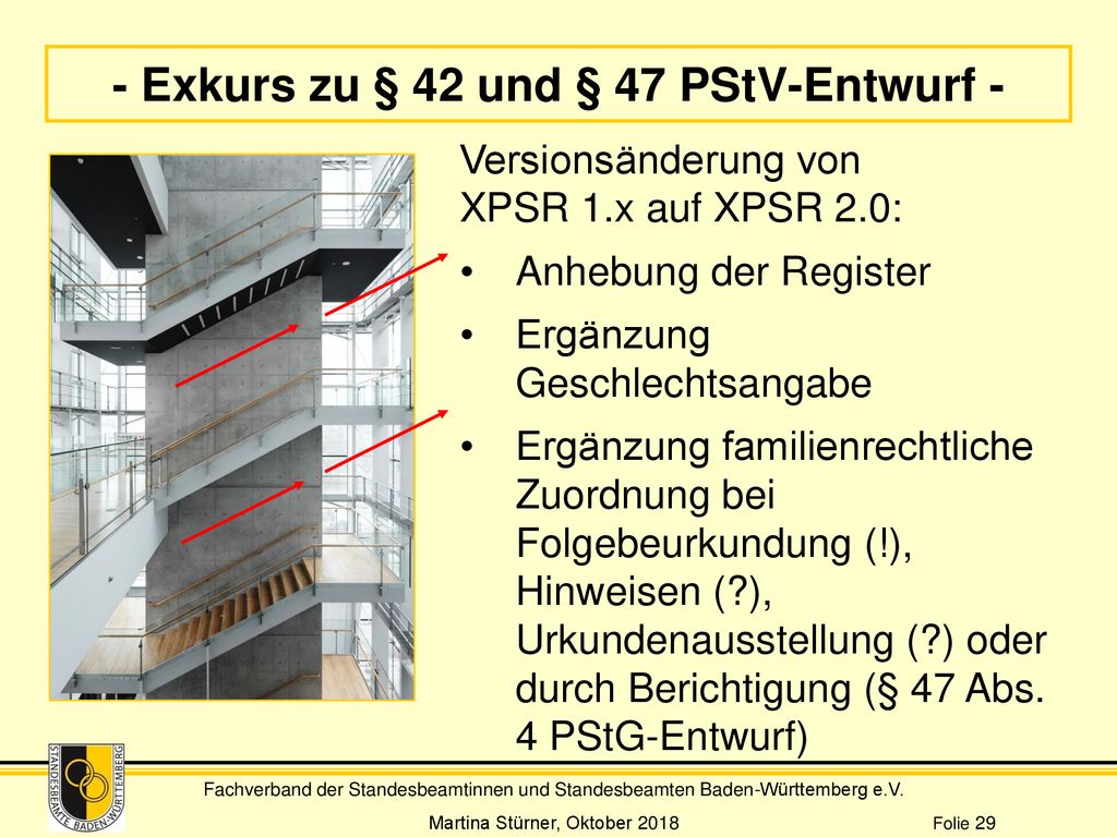 - Exkurs zu § 42 und § 47 PStV-Entwurf -