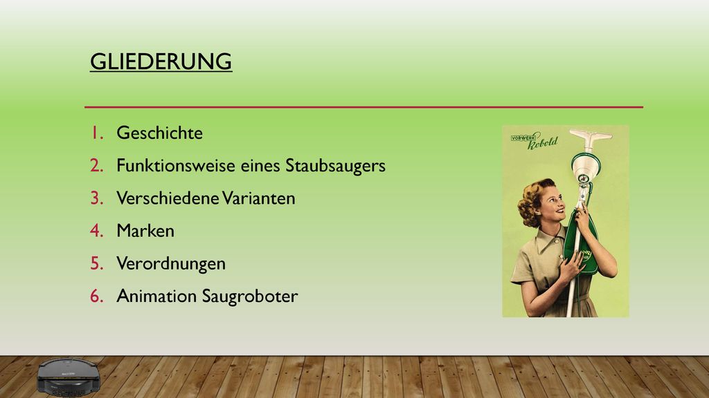 Die Geschichte des Staubsaugers - ppt herunterladen