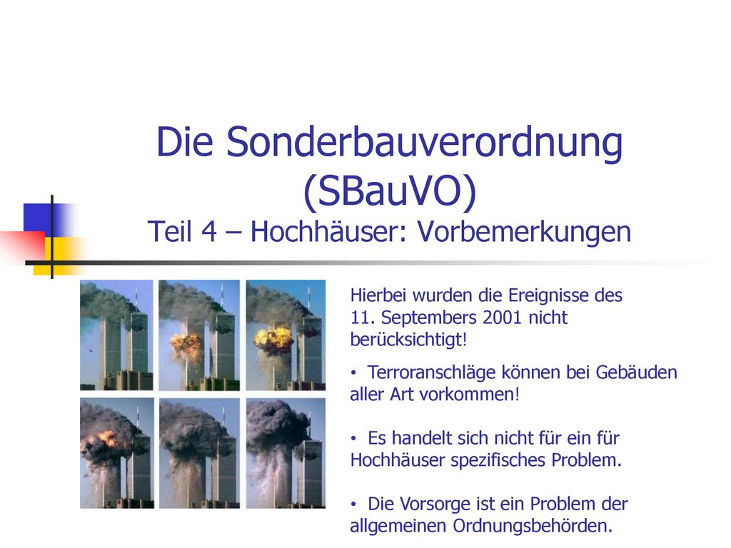 Die Sonderbauverordnung (SBauVO) Teil 4 – Hochhäuser: Vorbemerkungen