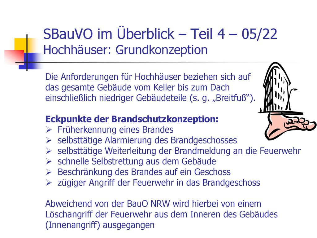 SBauVO im Überblick – Teil 4 – 05/22 Hochhäuser: Grundkonzeption