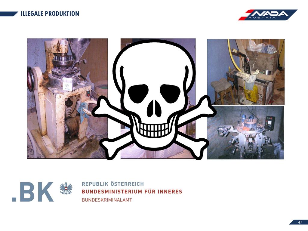 Illegale Produktion Kernaussage: Wenn schon NEM, dann aus Apotheke
