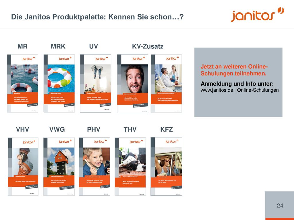 Die Janitos Produktpalette: Kennen Sie schon…