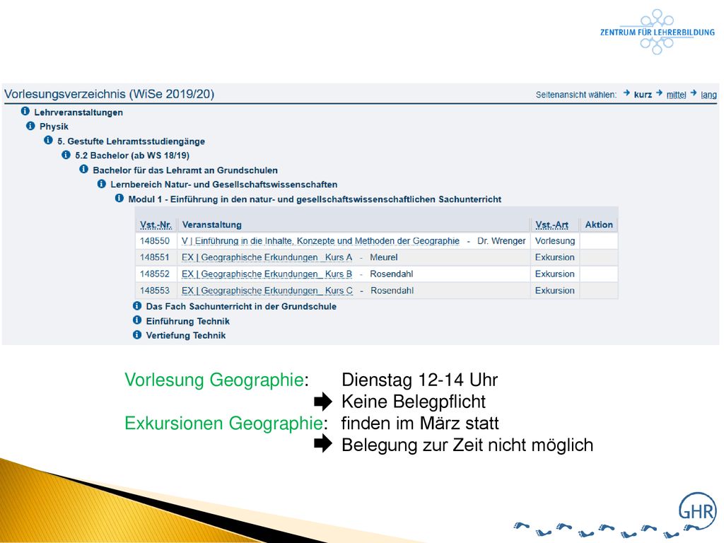 Vorlesung Geographie: Dienstag Uhr Keine Belegpflicht
