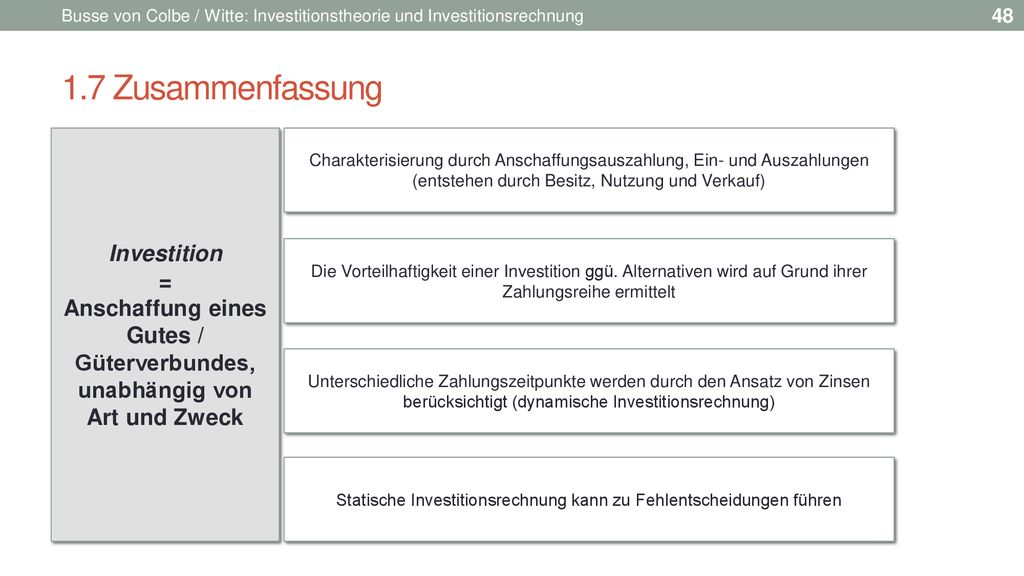 Anschaffung eines Gutes / Güterverbundes, unabhängig von Art und Zweck