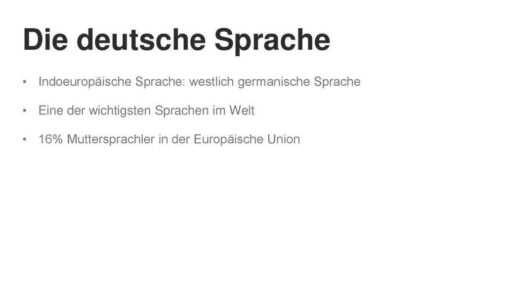 Die deutsche Sprache Indoeuropäische Sprache: westlich germanische Sprache. Eine der wichtigsten Sprachen im Welt.