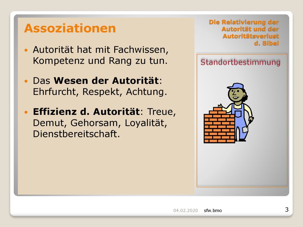 Die Relativierung der Autorität und der Autoritätsverlust d. Bibel