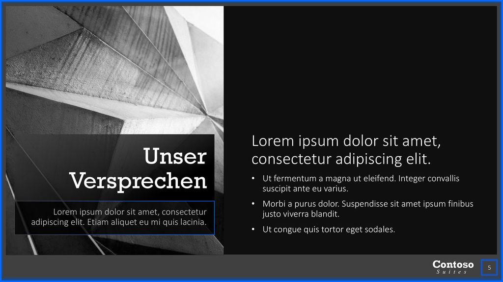 Unser Versprechen Lorem ipsum dolor sit amet, consectetur adipiscing elit.