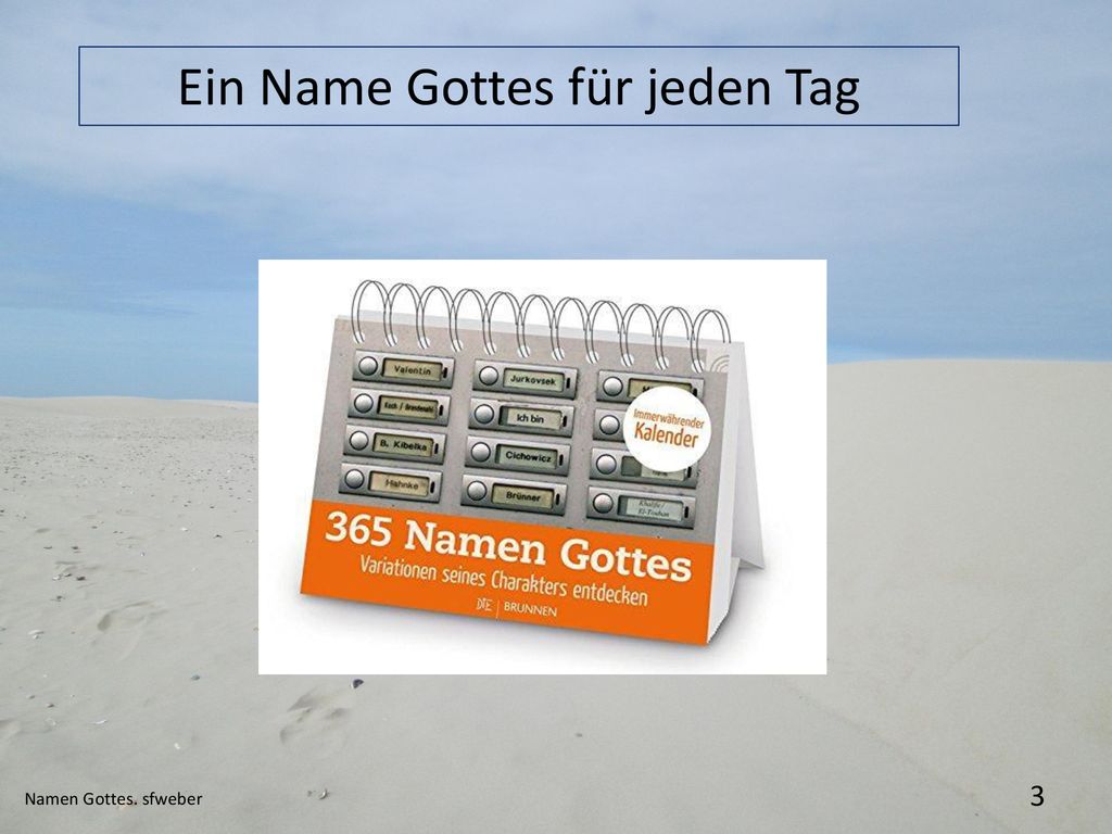 Ein Name Gottes für jeden Tag