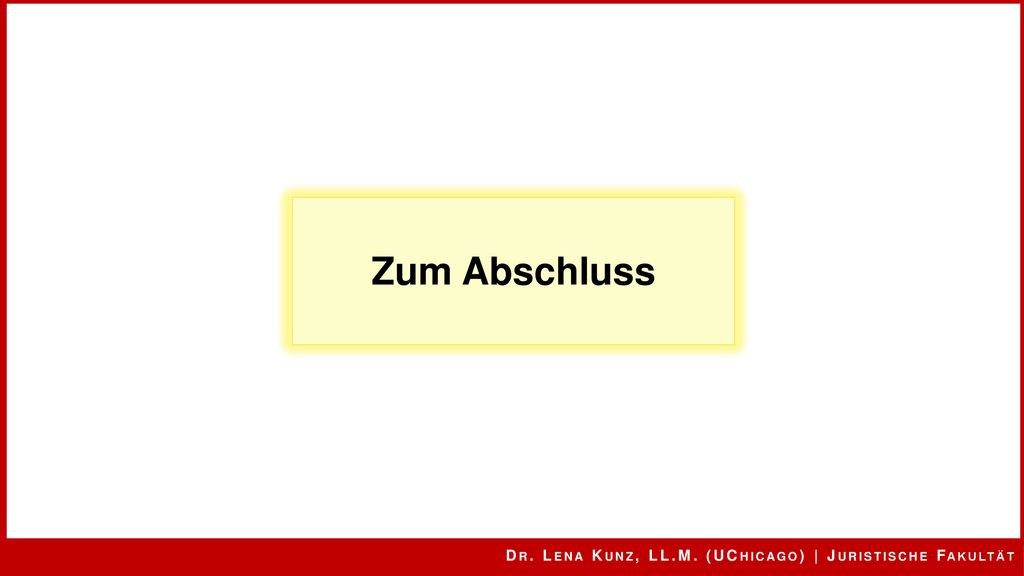 Zum Abschluss Dr. Lena Kunz, LL.M. (UChicago) | Juristische Fakultät