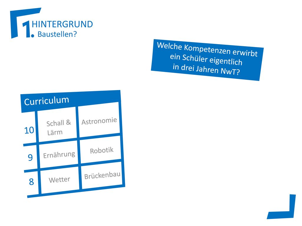 Welche Kompetenzen erwirbt ein Schüler eigentlich in drei Jahren NwT