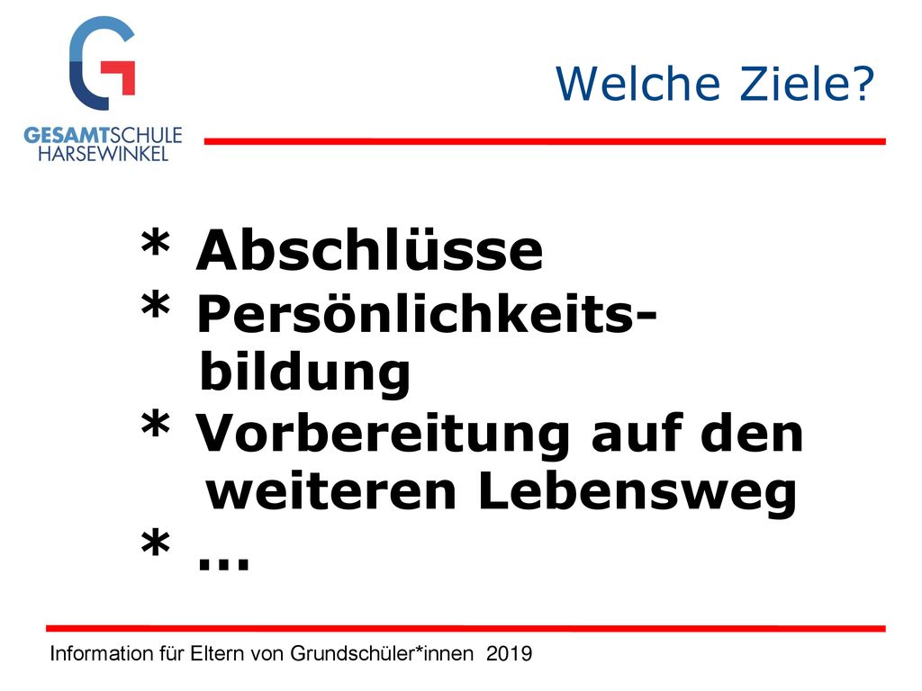 * Abschlüsse * Persönlichkeits- * Vorbereitung auf den * … bildung