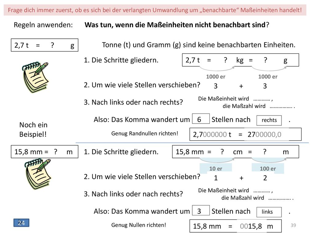 Achtung! Was ist neu im Vergleich zu den letzten Übungen
