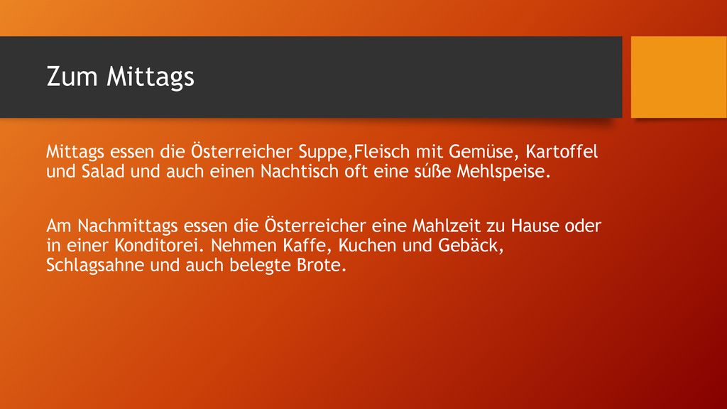 Zum Mittags