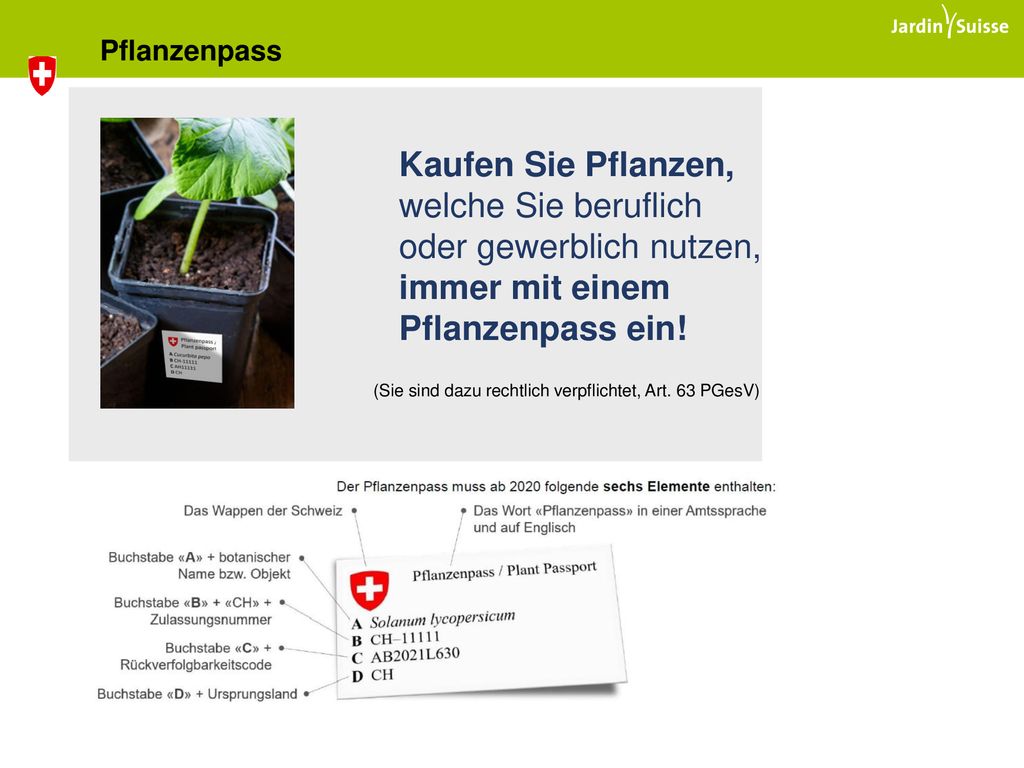 Pflanzenpass Kaufen Sie Pflanzen, welche Sie beruflich oder gewerblich nutzen, immer mit einem Pflanzenpass ein!