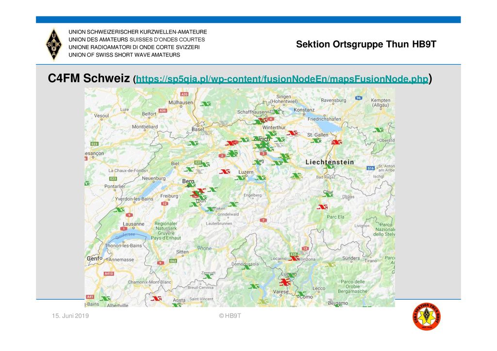 UNION SCHWEIZERISCHER KURZWELLEN-AMATEURE UNION DES AMATEURS SUISSES D’ONDES COURTES UNIONE RADIOAMATORI DI ONDE CORTE SVIZZERI UNION OF SWISS SHORT WAVE AMATEURS