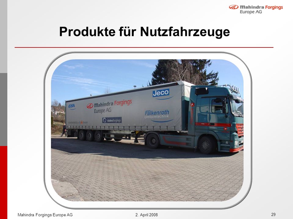Produkte für Nutzfahrzeuge