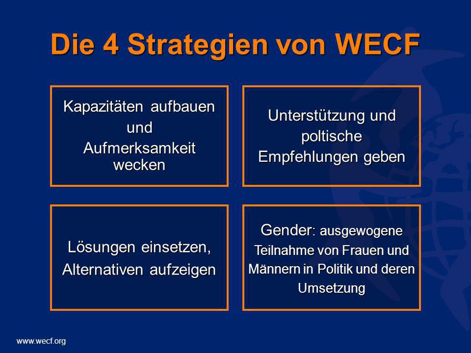 Die 4 Strategien von WECF