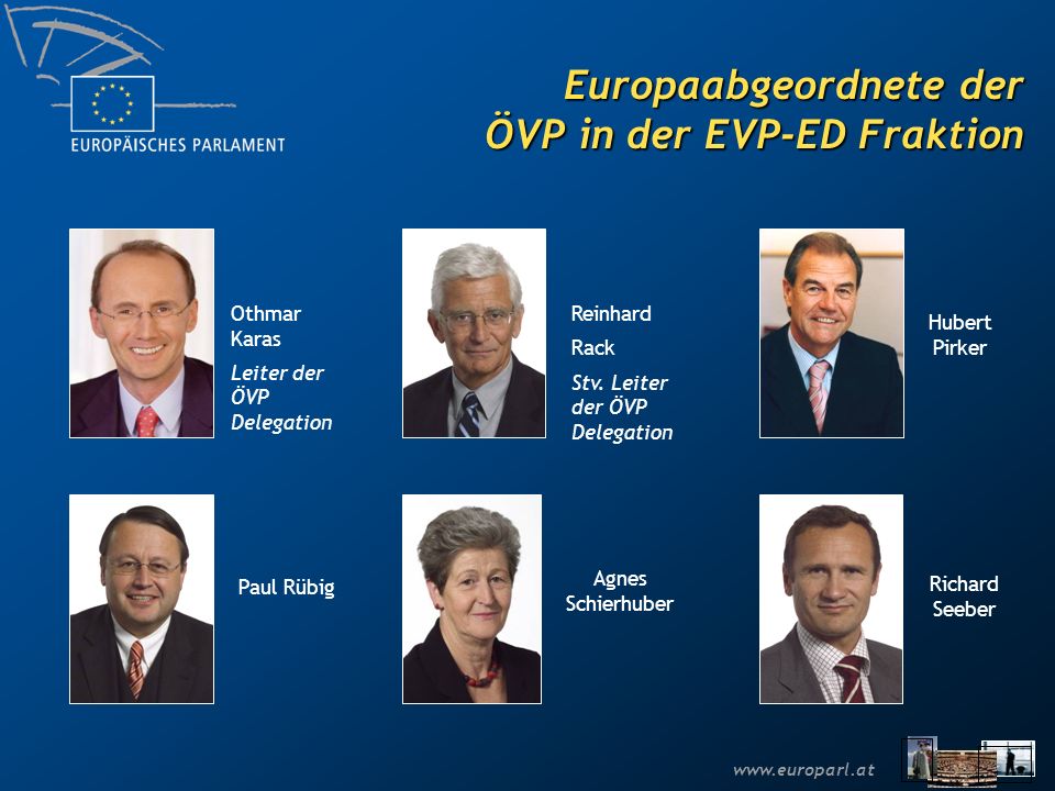 Europaabgeordnete der ÖVP in der EVP-ED Fraktion
